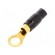 Terminal: ring | M8 | 16mm2 | gold-plated | insulated | black image 2