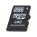 Memory card | industrial | microSD,pSLC | Class 6 | 2GB | -25÷85°C image 1