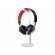 Headphone stand | white | Mat: aluminium | 98x100x276mm paveikslėlis 3