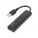 Card reader: memory | USB 2.0 | black | Communication: USB | 70mm image 1