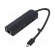 Hub USB | USB 3.0 | black | Number of ports: 5 | 0.15m | Enclos.mat: ABS image 1