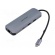 Hub USB | OTG,USB 3.0,USB 3.2 | PnP | grey | Number of ports: 9 | 0.15m image 1