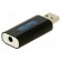 PC extension card: sound | black | Jack 3.5mm socket,USB A plug image 1