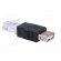 Transition: adapter | USB 2.0 | black | RJ45 plug,USB A socket image 4