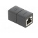 RJ 45 coupler | black | connection 1: 1 | RJ45 socket,both sides image 7