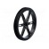 Wheel | black | Shaft: D spring | Pcs: 2 | push-in | Ø: 80mm | W: 10mm image 2
