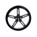 Wheel | black | Shaft: D spring | Pcs: 2 | push-in | Ø: 70mm | W: 8mm image 7