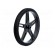 Wheel | black | Shaft: D spring | Pcs: 2 | push-in | Ø: 70mm | W: 8mm image 2
