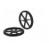 Wheel | black | Shaft: D spring | Pcs: 2 | push-in | Ø: 90mm | W: 10mm фото 4