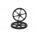 Wheel | black | Shaft: D spring | Pcs: 2 | push-in | Ø: 90mm | W: 10mm фото 3