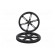 Wheel | black | Shaft: D spring | Pcs: 2 | push-in | Ø: 90mm | W: 10mm image 3