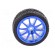 Wheel | blue | Shaft: smooth | Pcs: 2 | screw | Ø: 65mm | Plating: rubber image 3