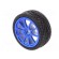 Wheel | blue | Shaft: smooth | screw | Ø: 65mm | Plating: rubber | W: 26mm image 4