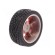 Wheel | red | Shaft: smooth | screw | Ø: 65mm | Plating: rubber | W: 26mm image 6