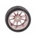 Wheel | red | Shaft: smooth | Pcs: 2 | screw | Ø: 65mm | Plating: rubber image 7