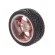 Wheel | red | Shaft: smooth | Pcs: 2 | screw | Ø: 65mm | Plating: rubber image 8