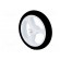 Wheel | white | Shaft: D spring | Pcs: 2 | push-in | Ø: 32mm | W: 7mm image 4