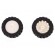 Wheel | white,black | Shaft: D spring | Pcs: 2 | push-in | Ø: 42mm | W: 19mm image 1