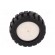 Wheel | white,black | Shaft: D spring | Pcs: 2 | push-in | Ø: 42mm | W: 19mm image 3