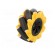 Wheel | yellow-black | Shaft: screw | screw | Ø: 80mm | Plating: rubber image 2