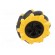 Wheel | yellow-black | Shaft: screw | screw | Ø: 80mm | Plating: rubber image 3