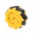 Wheel | yellow-black | Shaft: screw | screw | Ø: 80mm | Plating: rubber image 8