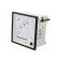 Ammeter | on panel | I AC: 0÷80A,160A | True RMS | Class: 1.5 | 50÷60Hz image 3