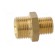 Double nipple | reducing | Mat: brass | Ext.thread: 1/4" /  3/8" image 3