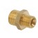 Double nipple | reducing | Mat: brass | Ext.thread: 1/4" /  3/8" image 4
