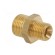 Double nipple | reducing | Mat: brass | Ext.thread: 1/4" /  3/8" фото 4