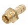 Plug-in nozzle | with bushing | Mat: brass | Connection: 9mm paveikslėlis 1