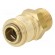 Quick connection coupling EURO | brass | Ext.thread: 1/2" фото 1