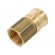 Quick connection coupling EURO | Mat: brass | Int.thread: 1/2" image 1