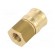 Quick connection coupling EURO | Mat: brass | Int.thread: 1/4" image 1
