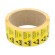 Self-adhesive label | ESD | 16x38mm | 1000pcs | reel | yellow-black paveikslėlis 1