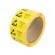 Self-adhesive label | ESD | 50x25mm | 1000pcs | reel | yellow-black image 2