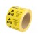 Self-adhesive label | ESD | 76x38mm | 1000pcs | reel | yellow-black image 2