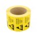 Self-adhesive label | ESD | 76x38mm | 1000pcs | reel | yellow-black image 1