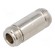 Adapter | N female,both sides | Insulation: PTFE | 50Ω | Mat: brass image 1