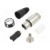 Plug | XLR | female | PIN: 3 | straight | for cable | zinc die-cast | X image 1