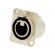 Socket | XLR | female | PIN: 4 | straight | with push button | soldering paveikslėlis 1