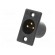 Socket | XLR | male | PIN: 3 | straight | soldering | black | 16A | 27mm paveikslėlis 2