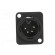 Socket | XLR | male | PIN: 4 | straight | soldering | black | 10A | 19x24mm paveikslėlis 9