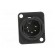 Socket | XLR | male | PIN: 5 | straight | soldering | black | 7.5A | 19x24mm paveikslėlis 9