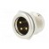 Socket | XLR | male | PIN: 3 | straight | soldering | silver | 16A image 2