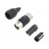 Plug | XLR | female | PIN: 3 | straight | for cable | soldering | 16A | 16AWG image 1