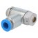 Throttle-check valve | 0.2÷10bar | zinc casting chrome | 185l/min paveikslėlis 1