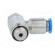 Throttle-check valve | 0.2÷10bar | zinc casting chrome | 185l/min paveikslėlis 7