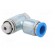 Throttle-check valve | 0.2÷10bar | zinc casting chrome | 215l/min paveikslėlis 8