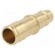 Connector | connector pipe | 0÷35bar | brass | NW 7,2,hose 13mm image 1